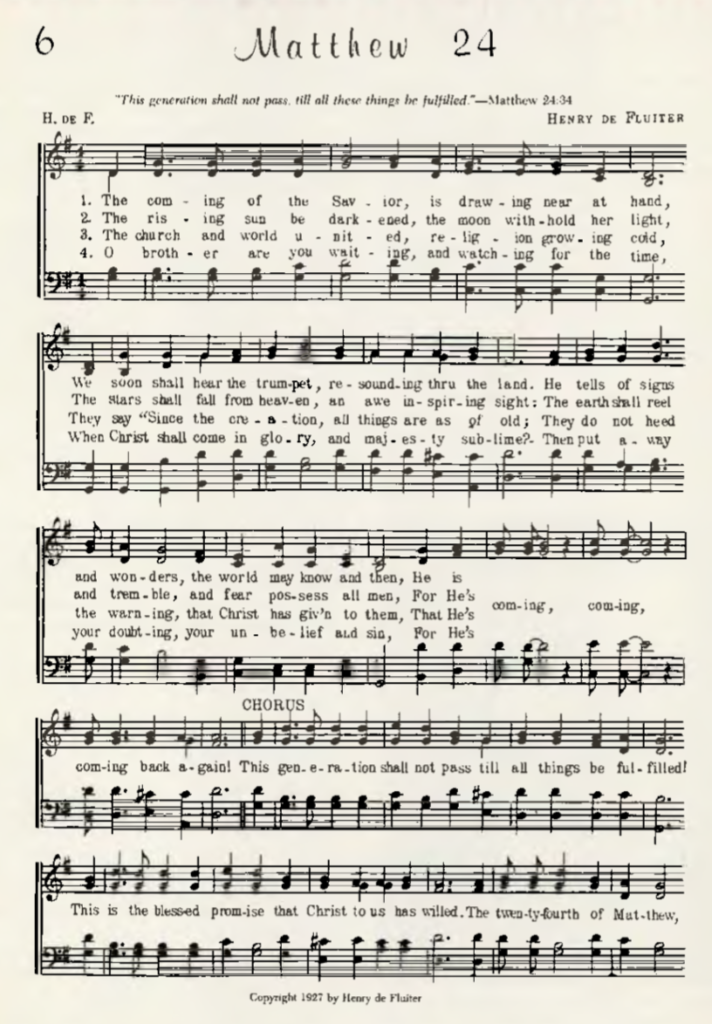 Henry de Fluiter: One of Adventist’s Prolific Hymn Writers – Hymns for ...